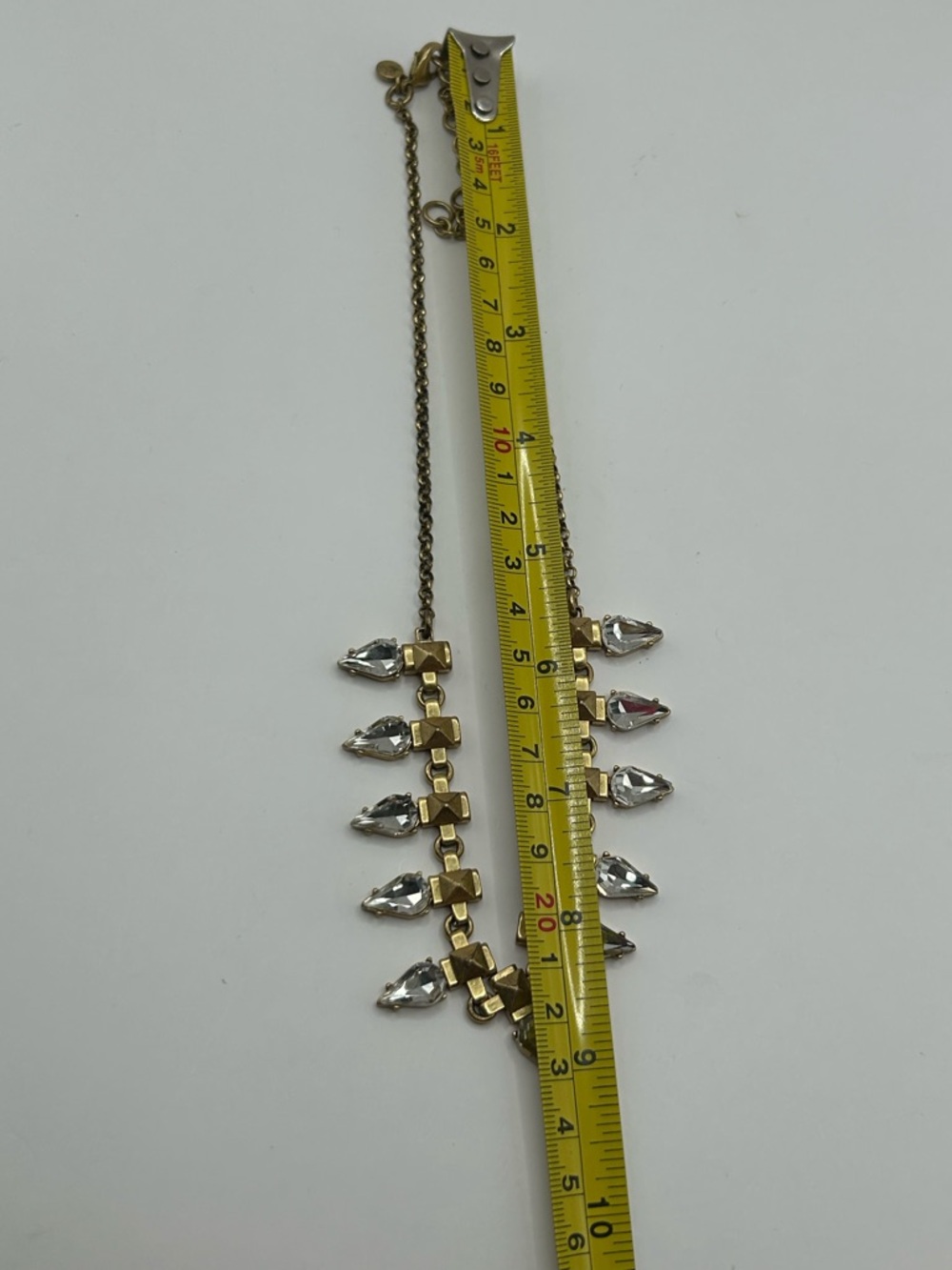 J. Crew Gold Chain Necklace with Silver Spike Accents - Picture 6 of 6